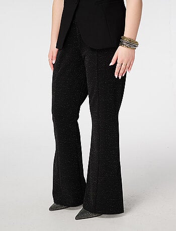 MS MODE Tregging Tregging évasé à paillettes
