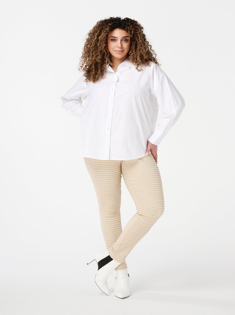 MS MODE Tregging Tregging Skinny à imprimé Camel - Kiabi