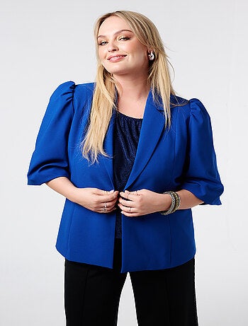 MS MODE Veste Blazer à manches bouffantes