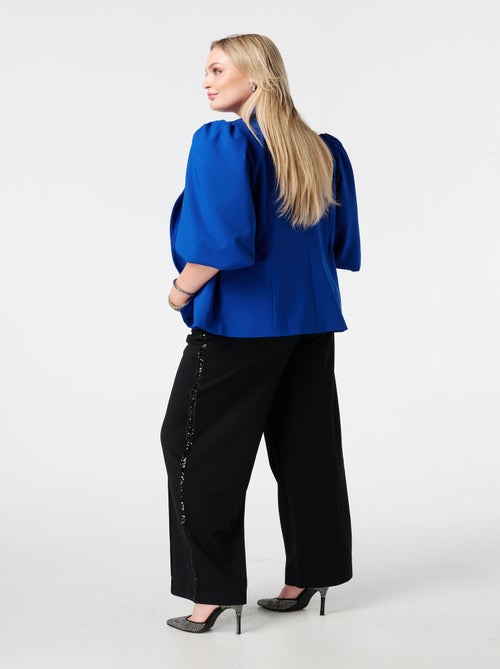 MS MODE Veste Blazer à manches bouffantes - Kiabi