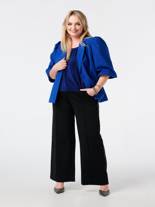 MS MODE Veste Blazer à manches bouffantes - Kiabi