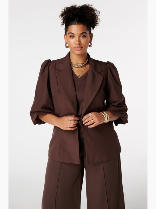 MS MODE Veste Blazer à manches bouffantes - Kiabi