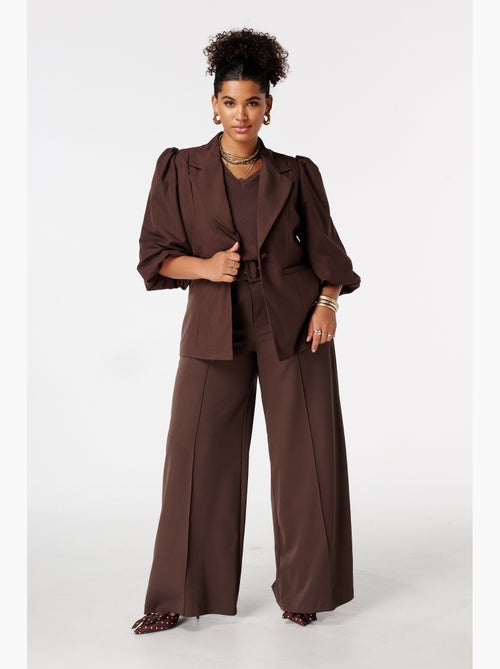 MS MODE Veste Blazer à manches bouffantes - Kiabi
