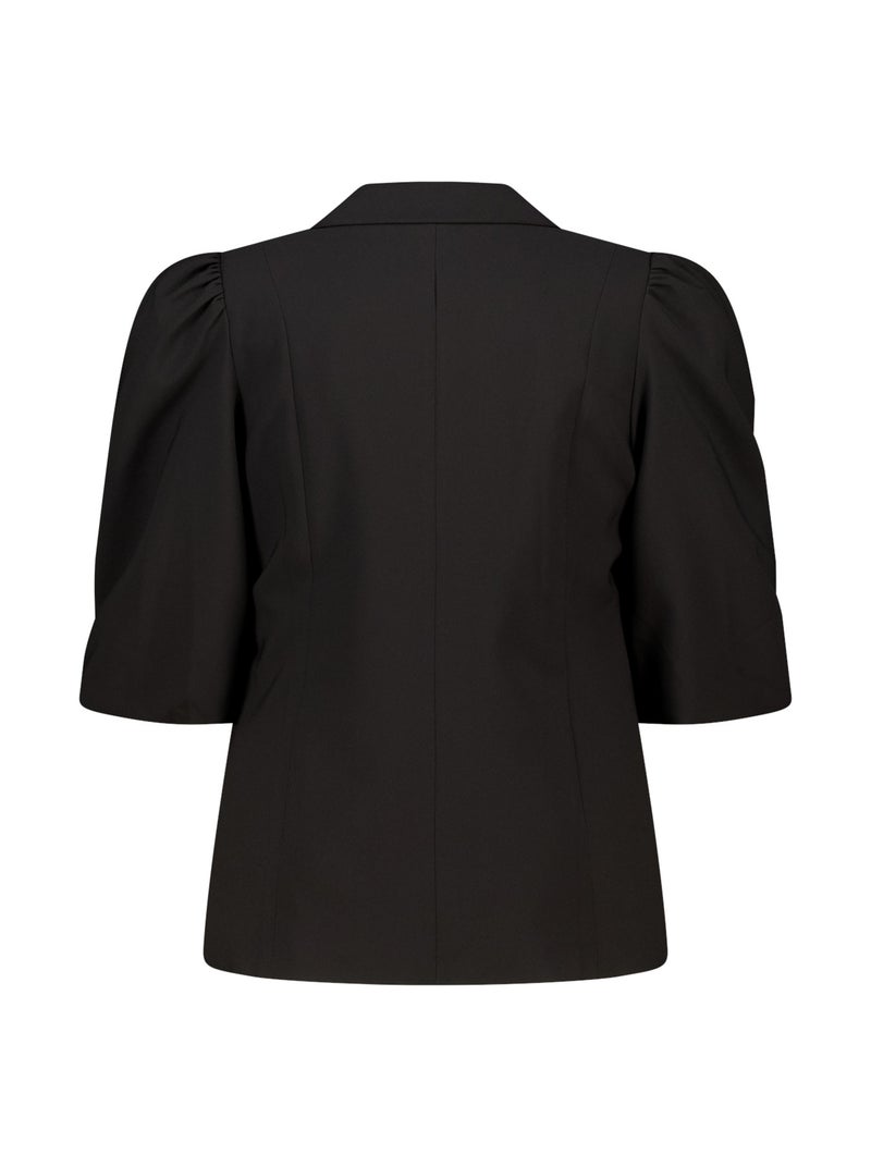MS MODE Veste Blazer à manches bouffantes Noir - Kiabi