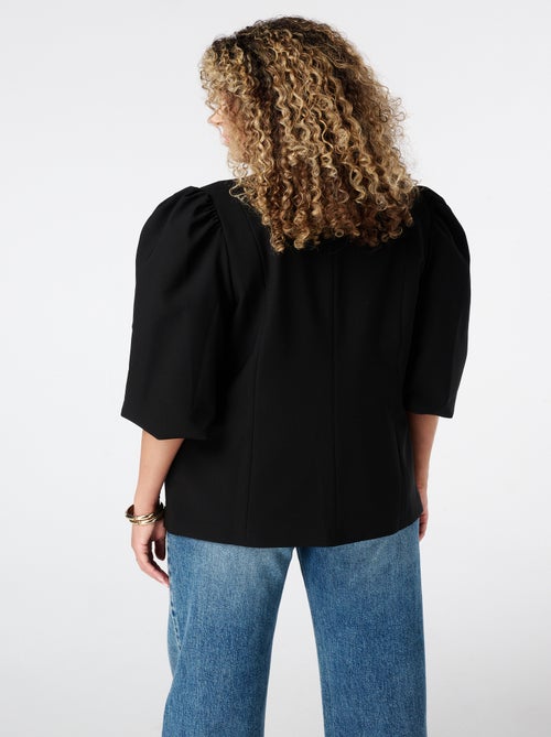 MS MODE Veste Blazer à manches bouffantes - Kiabi