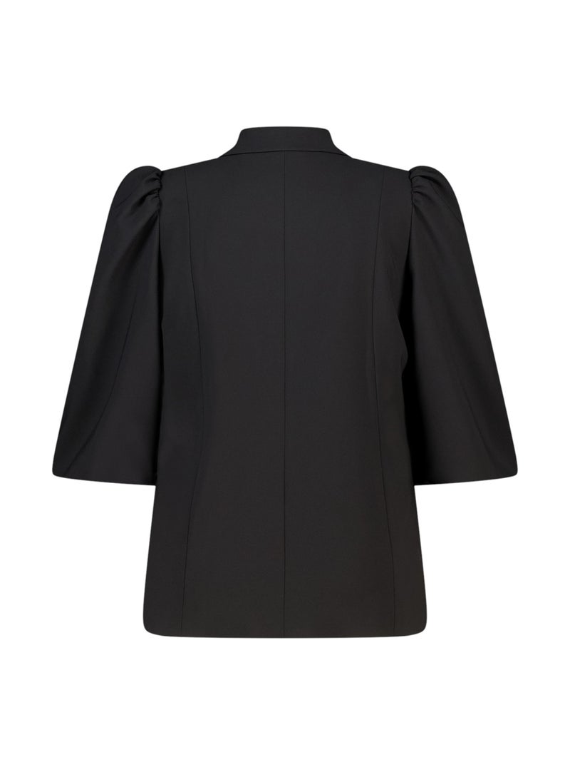 MS MODE Veste Blazer à manches bouffantes Noir - Kiabi