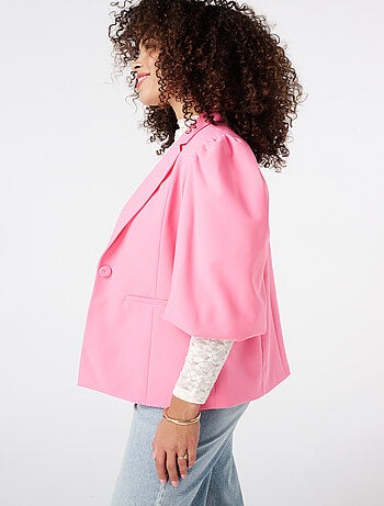 MS MODE Veste Blazer à manches bouffantes