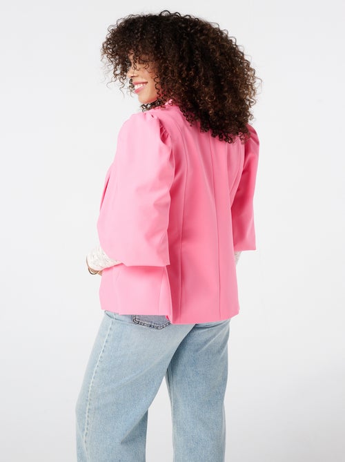 MS MODE Veste Blazer à manches bouffantes - Kiabi