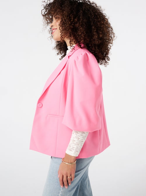 MS MODE Veste Blazer à manches bouffantes - Kiabi