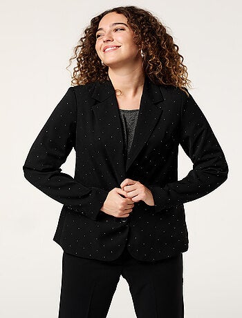 MS MODE Veste Blazer à strass