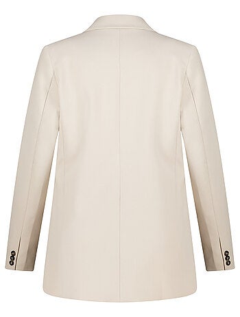 MS MODE Veste Blazer avec fermeture à boutons