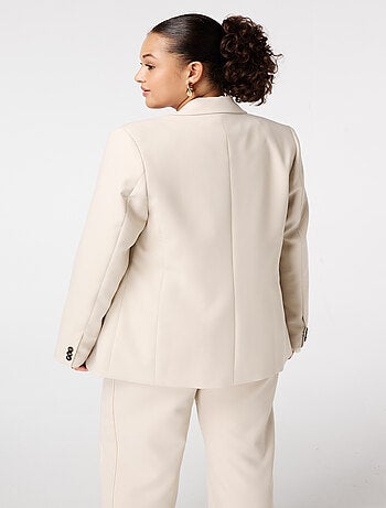 MS MODE Veste Blazer avec fermeture à boutons