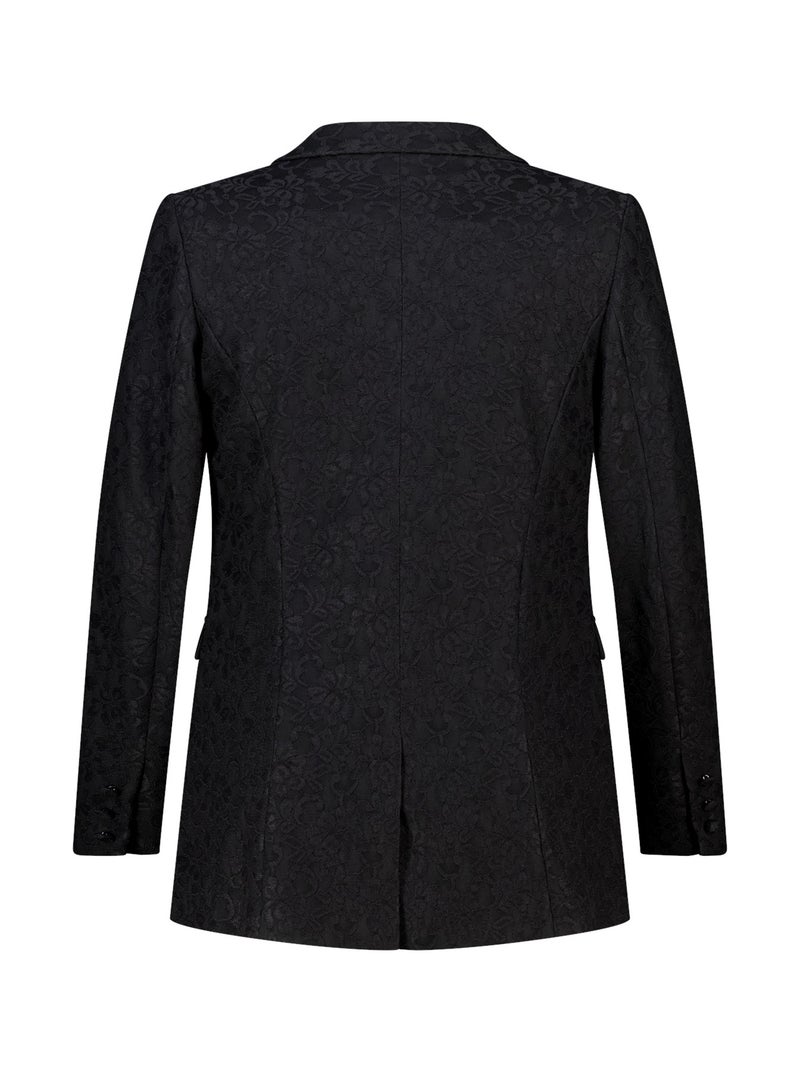 MS MODE Veste Blazer cintré en dentelle Noir - Kiabi
