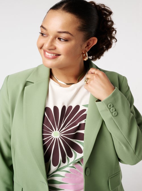 MS MODE Veste Blazer classique - Kiabi