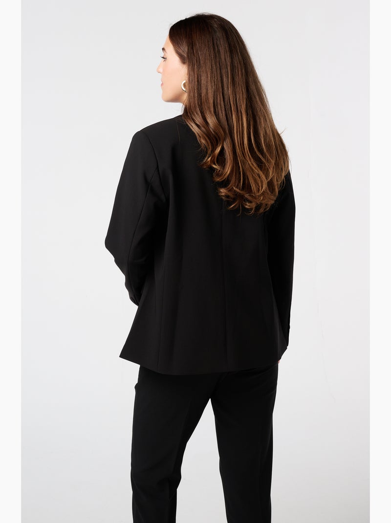 MS MODE Veste Blazer classique Noir - Kiabi