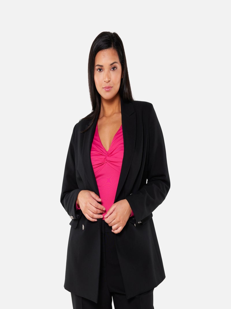 MS MODE Veste Blazer Noir Noir - Kiabi