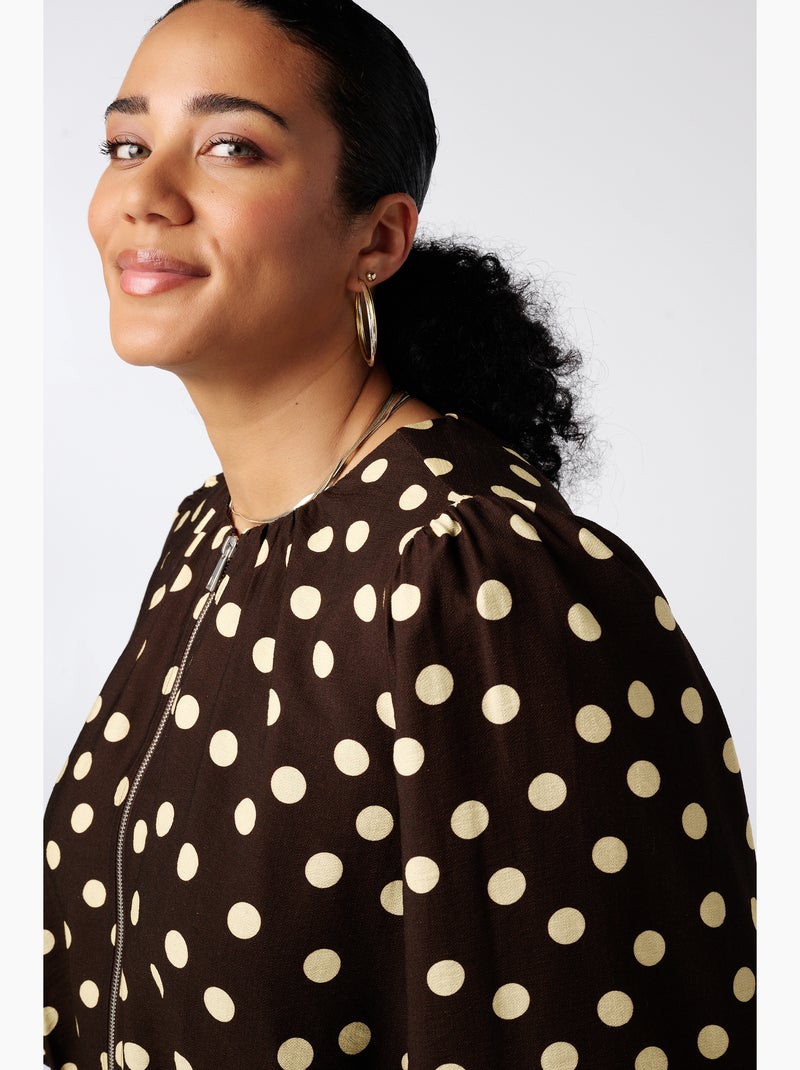 Ms mode veste bomber Marron - Kiabi