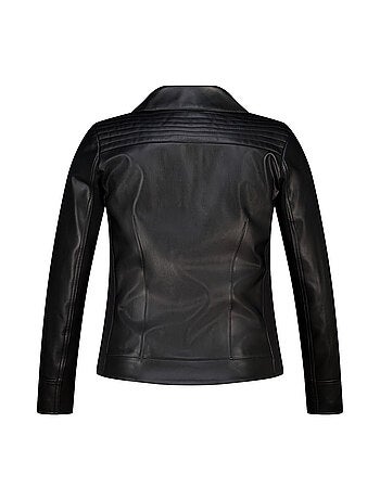 Ms mode veste de style motard en similicuir