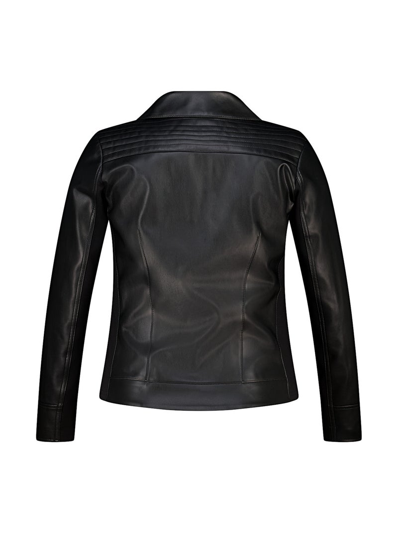 Ms mode veste de style motard en similicuir Noir - Kiabi