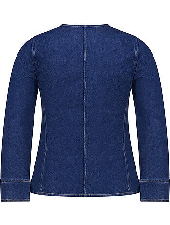 Ms mode veste en denim ajustée
