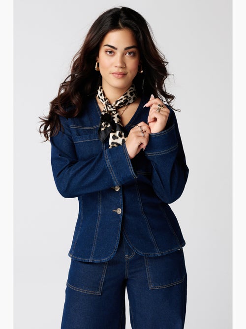 Ms mode veste en denim ajustée - Kiabi Ms mode veste en denim ajustée - Kiabi