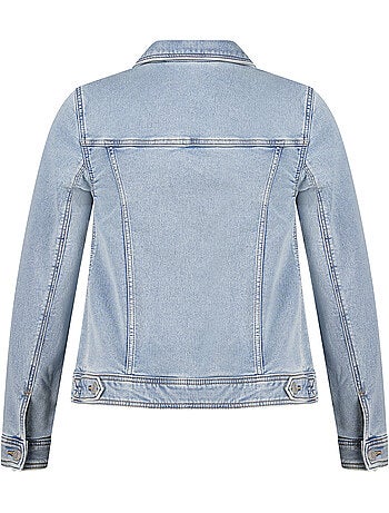 Ms mode veste en jean avec fermeture à boutons
