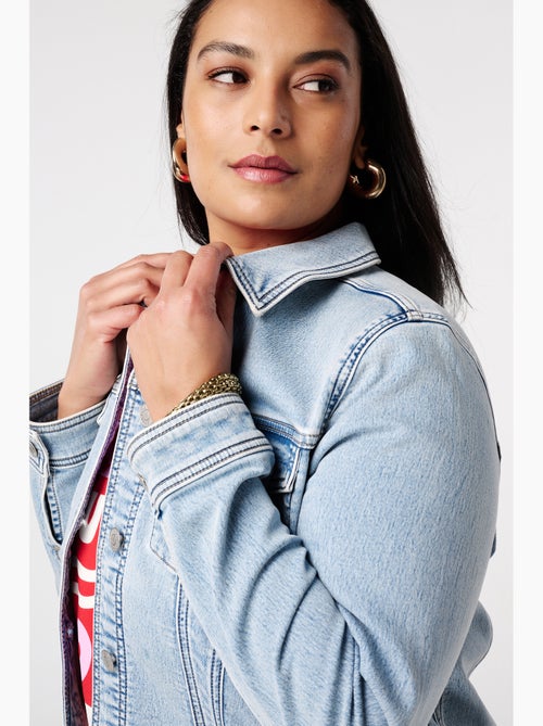 Ms mode veste en jean avec fermeture à boutons - Kiabi