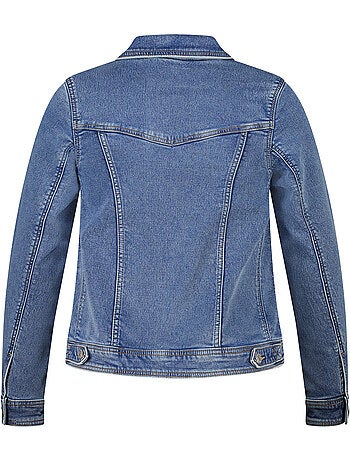 Ms mode veste en jean avec fermeture à boutons