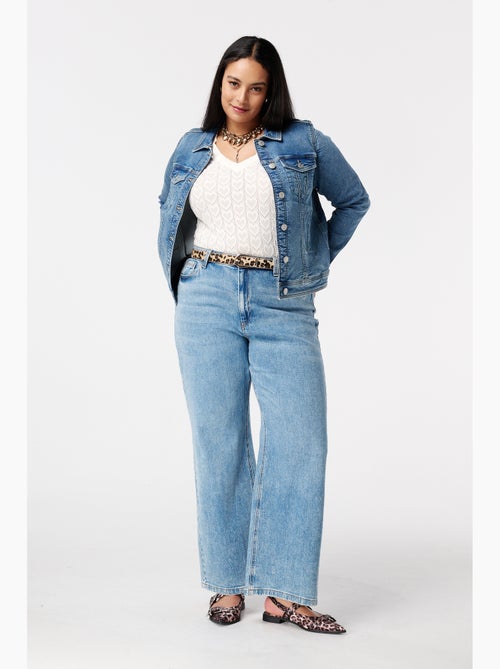 Ms mode veste en jean avec fermeture à boutons - Kiabi