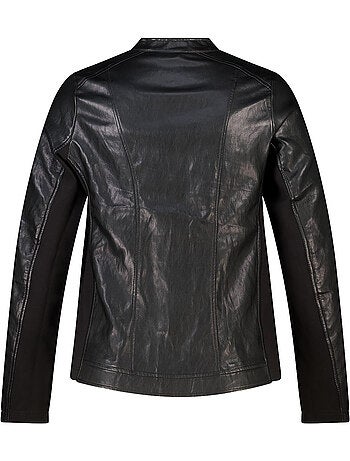 Ms mode veste en similicuir