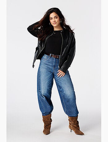 Ms mode veste en similicuir
