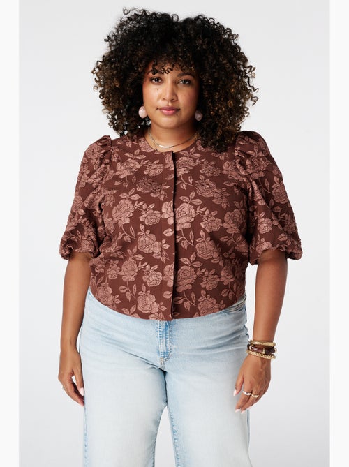 Ms mode veste jacquard - Kiabi