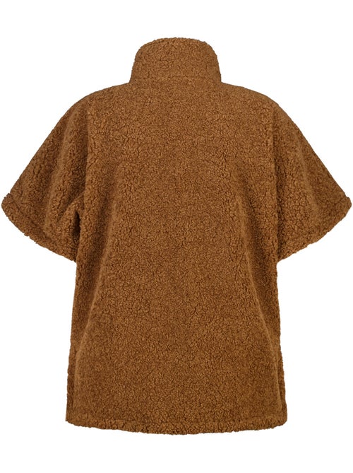Ms mode veste teddy à manches courtes - Kiabi