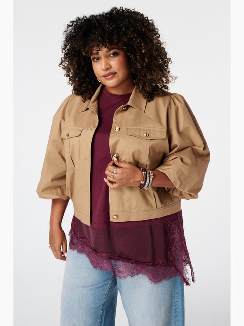 Ms mode veste utility avec manches bouffantes - Kiabi Ms mode veste utility avec manches bouffantes - Kiabi