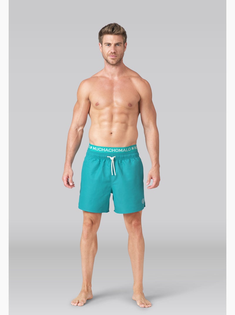 Muchachomalo maillot de bain avec boxer assorti Bleu - Kiabi