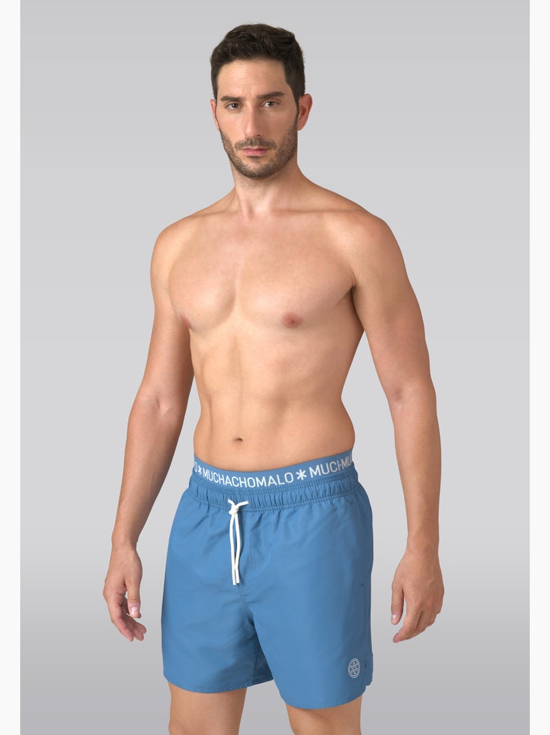 Muchachomalo maillot de bain avec boxer assorti Bleu - Kiabi
