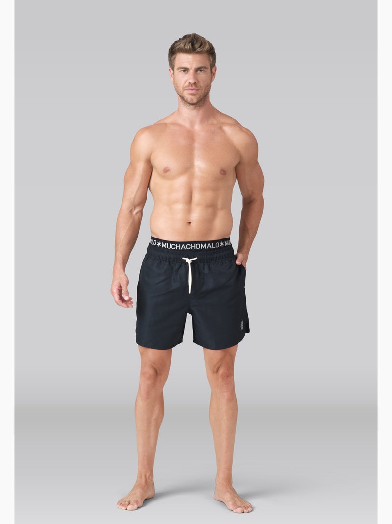 Muchachomalo maillot de bain avec boxer assorti Noir - Kiabi
