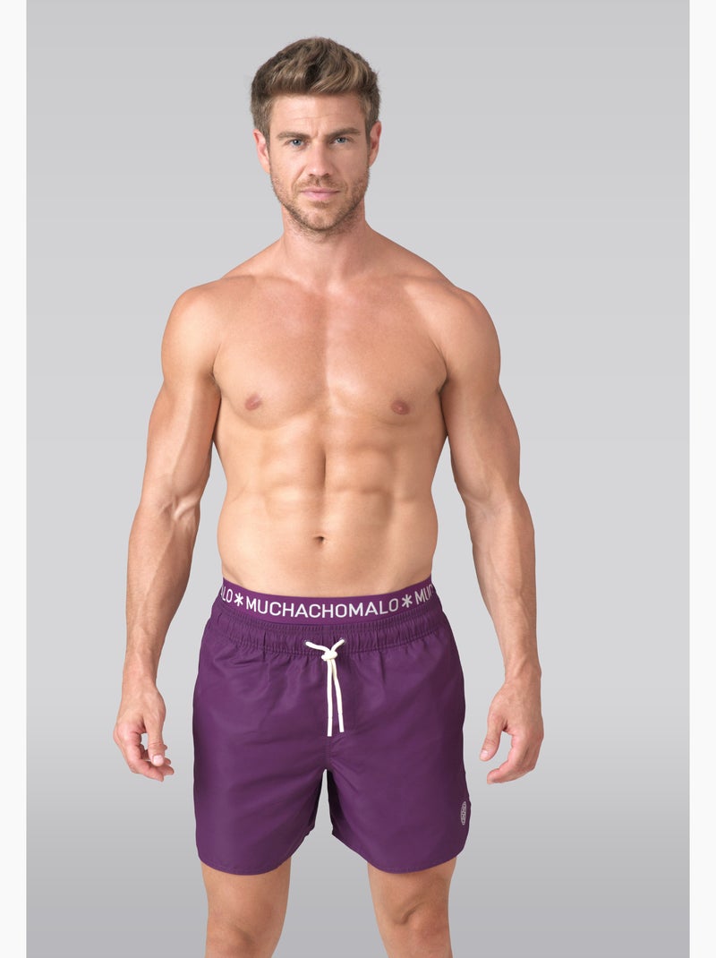 Muchachomalo maillot de bain avec boxer assorti Violet - Kiabi