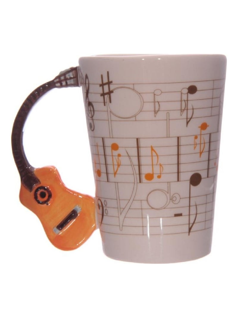 Mug anse guitare orange Blanc - Kiabi