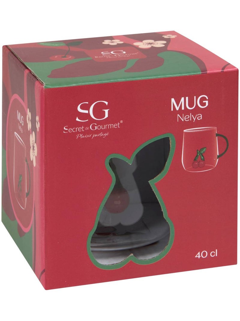 Mug avec fruit en relief Nelya 40cl Jaune citron - Kiabi