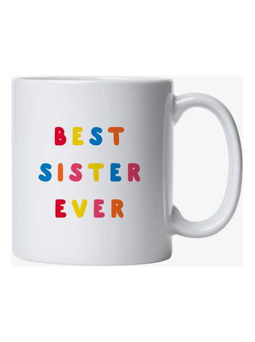Mug BEST SISTER EVER COLORÉE WAF - Kiabi