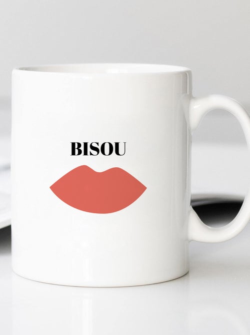 Mug céramique BISOU - Kiabi