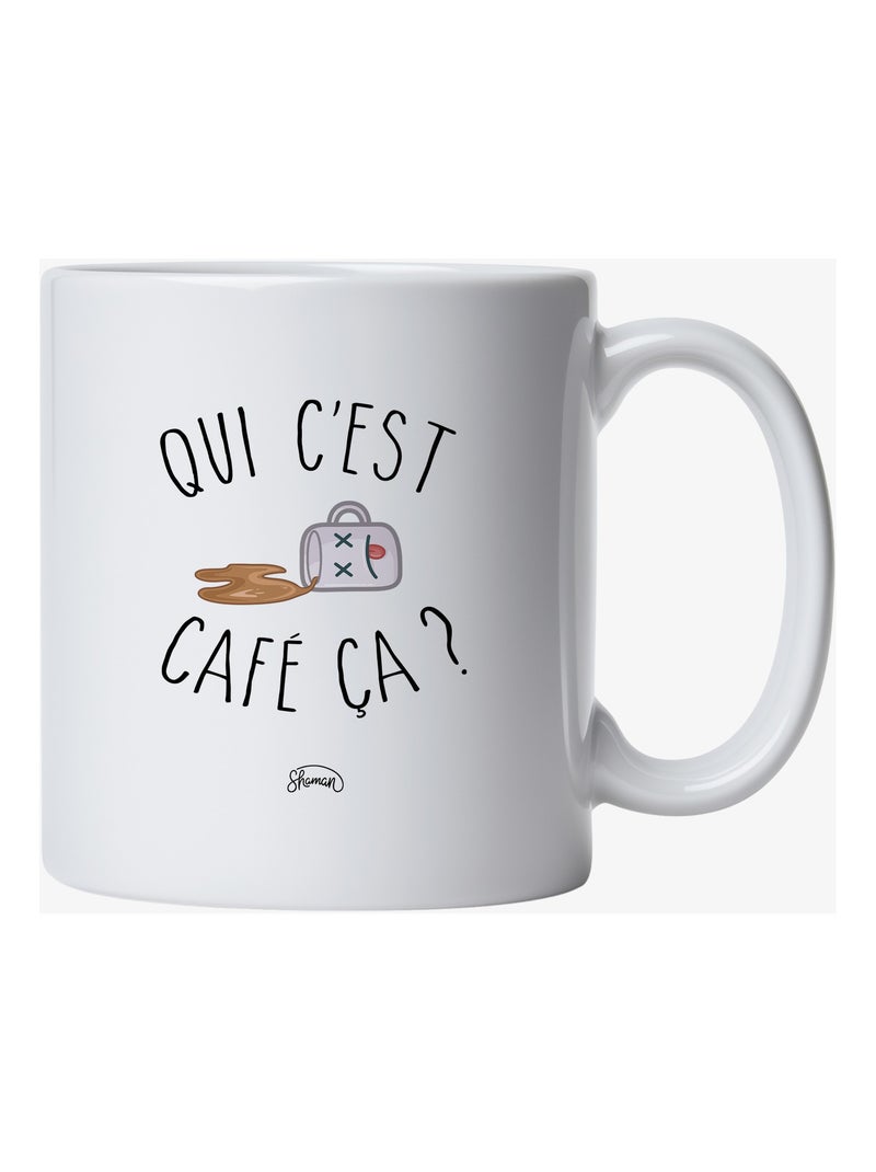 Mug céramique CAFE Blanc - Kiabi