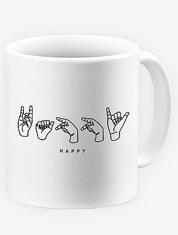 Mug céramique HAPPY