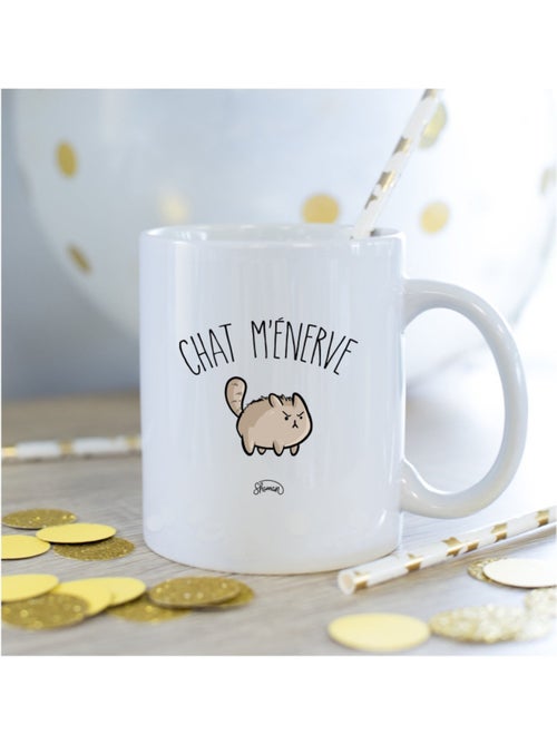 Mug CHAT M'ENERVE - Kiabi Mug CHAT M'ENERVE - Kiabi