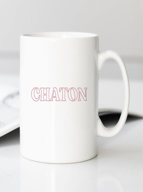 Mug CHATON ROSE - Kiabi