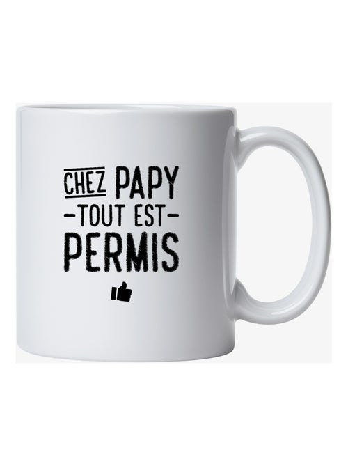 Mug CHEZ PAPY TOUT EST PERMIS - Kiabi