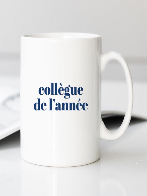 Mug COLLÈGUE DE L'ANNÉE BLEU - Kiabi