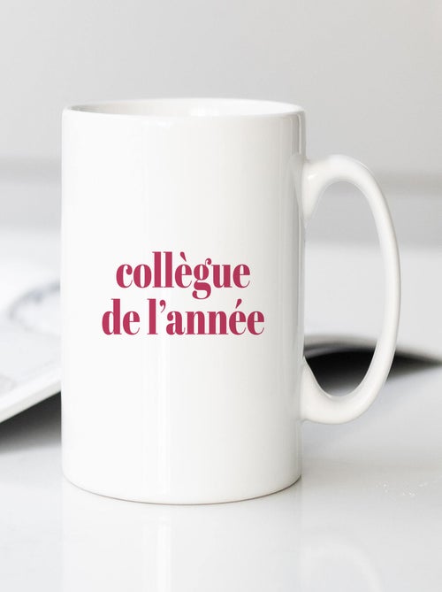 Mug COLLÈGUE DE L'ANNÉE ROSE - Kiabi