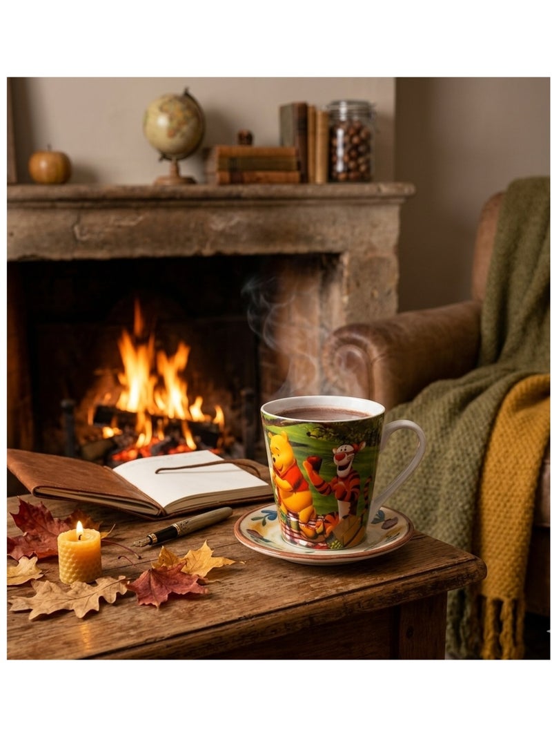 Mug conique en céramique Winnie L'ourson 10 cm Vert - Kiabi